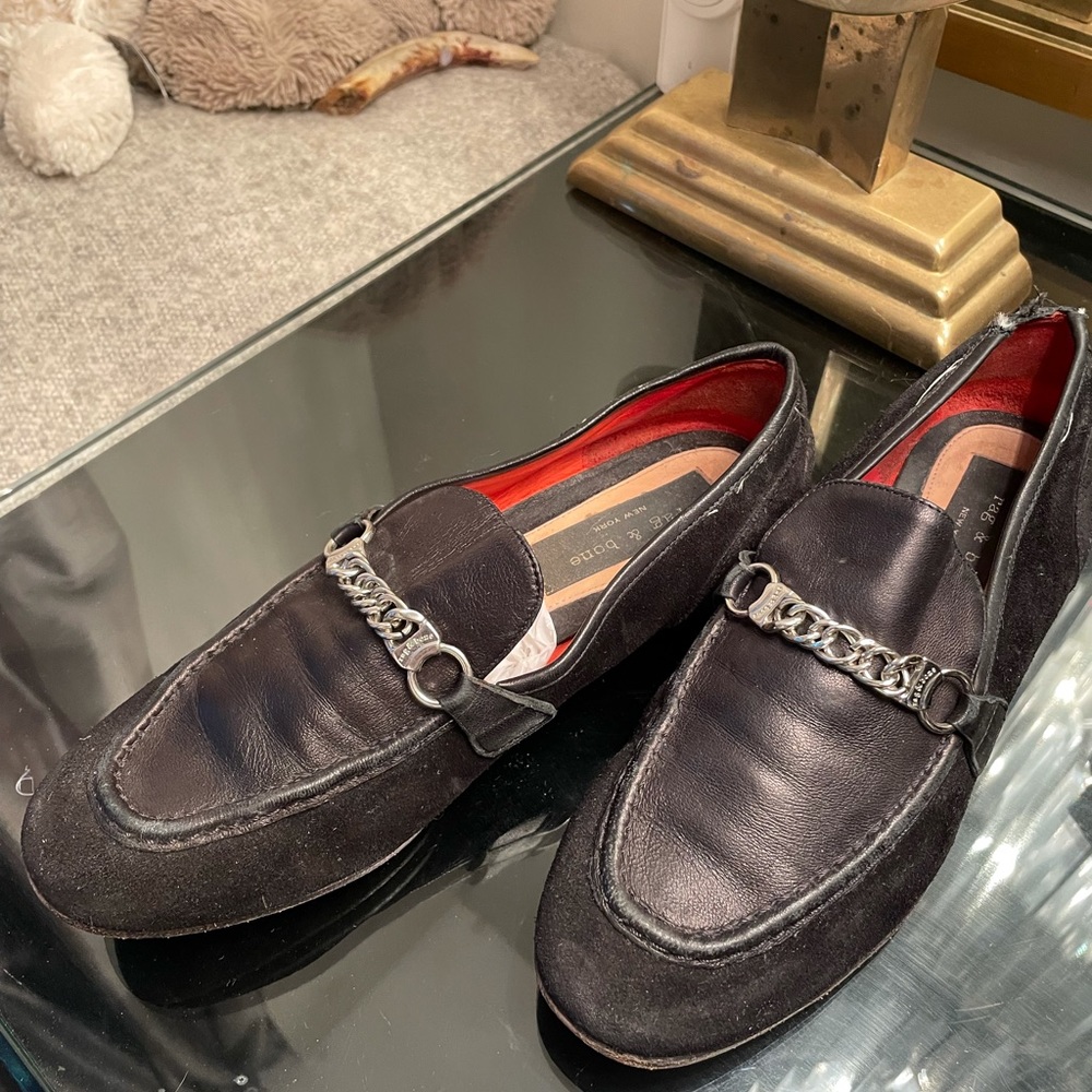 Rag and bone chain loafers size 37